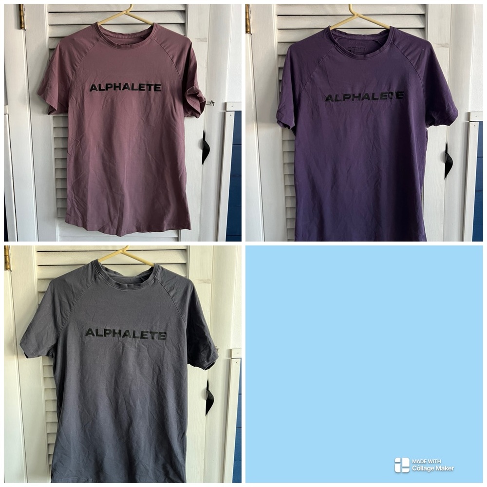 3 ALPHALETE shirts / All Size Medium / outgrew them